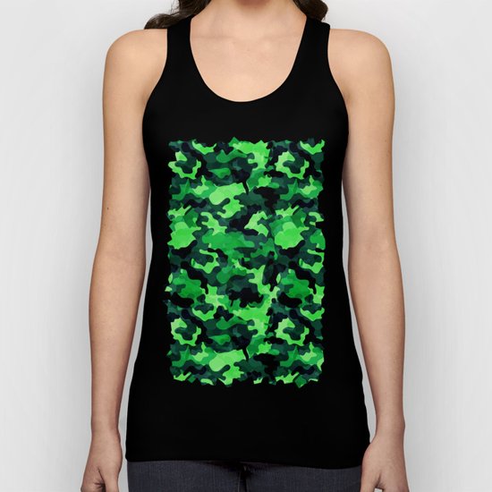 Camouflage (Green) Unisex Tank Top