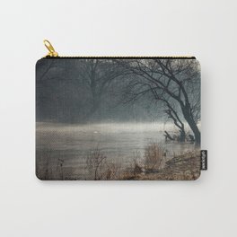 Morning fog, river and sunrise Carry-All Pouch