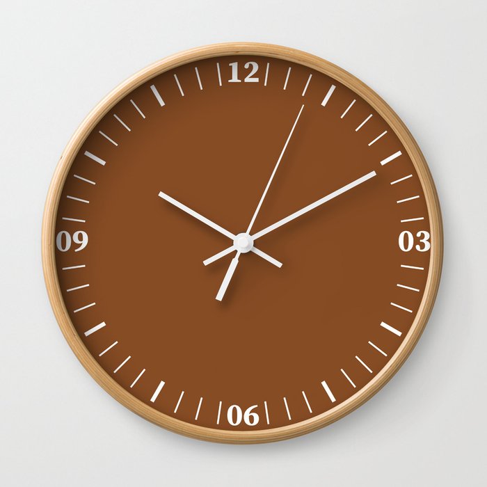 CARAMEL CAFE SOLID COLOR  Wall Clock