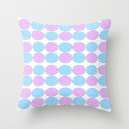Blue & violet balls Throw Pillow