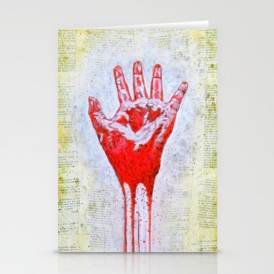 "The Red Hand" Stationery Cards