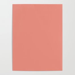 Coral color Poster