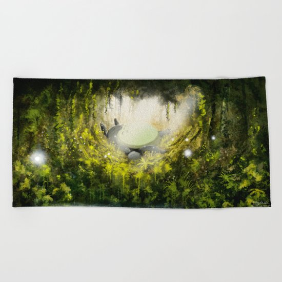 Totoro's Dream Beach Towel