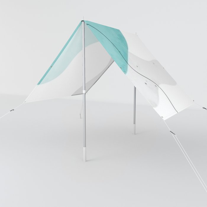 Gray White Teal Background 1 Sun Shade