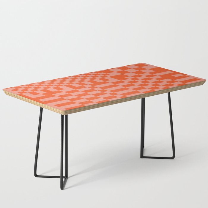 Checkerboard Pattern - Red 2 Coffee Table