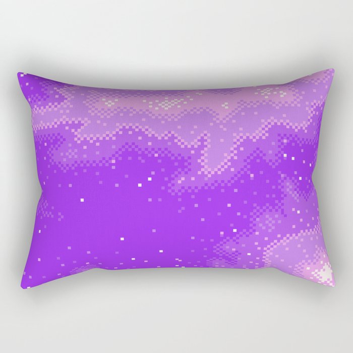 Purple Nebula (8bit) Rectangular Pillow