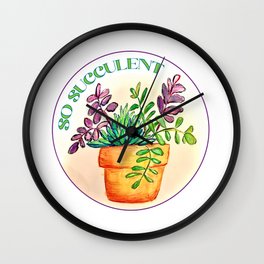 So Succulent Wall Clock