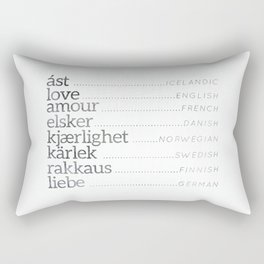 Love Languages Rectangular Pillow