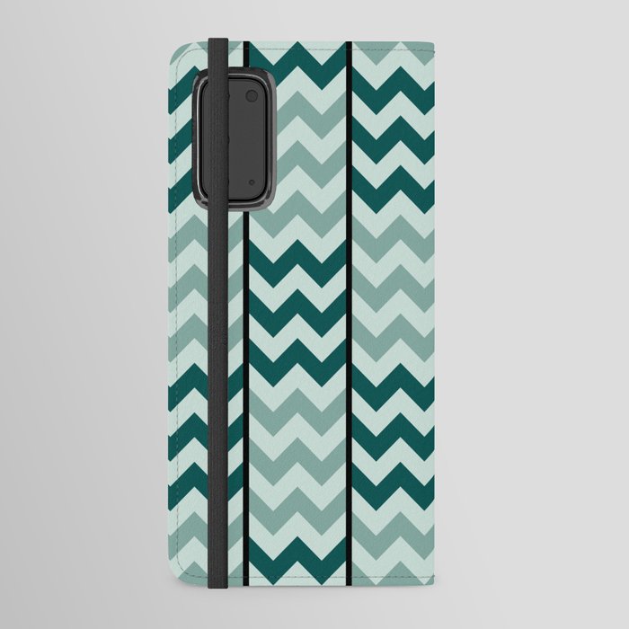 Tropical Green Chevron Android Wallet Case