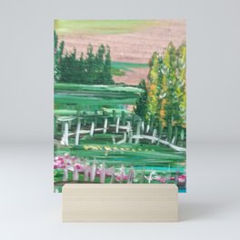 Morning in country side Mini Art Print