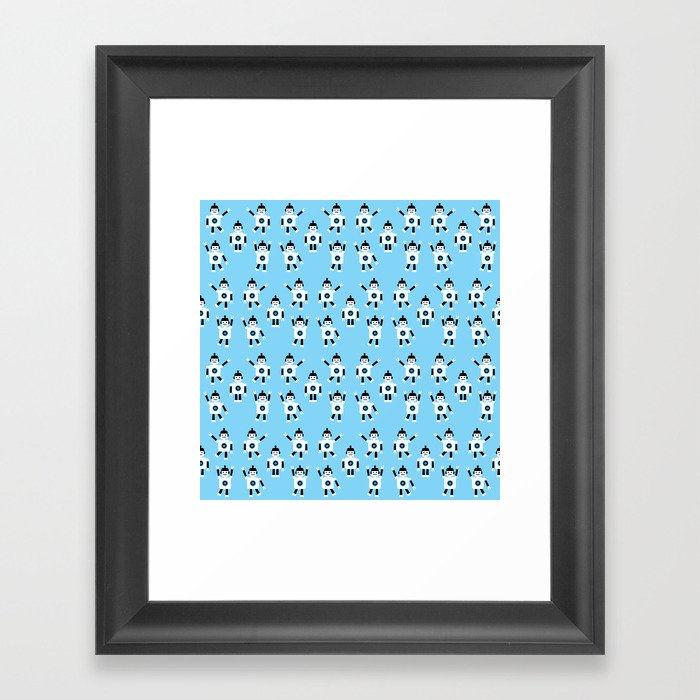 Robot gymnastics Framed Art Print