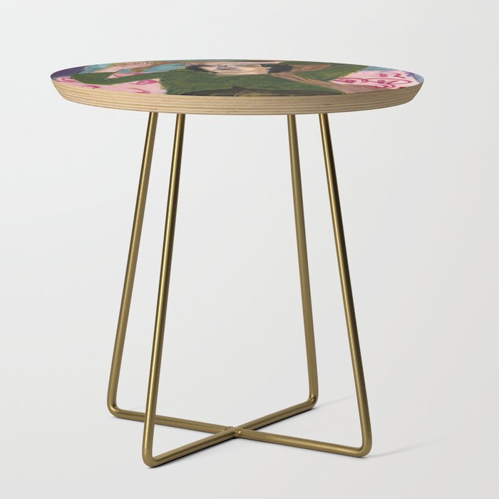 Woman in the Green Blouse Side Table