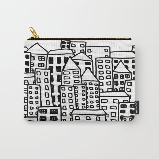 Cityscape Doodling Carry-All Pouch