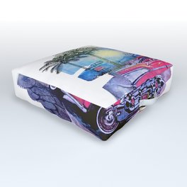 "Get Your Kicks on Route 66" Outdoor Floor Cushion