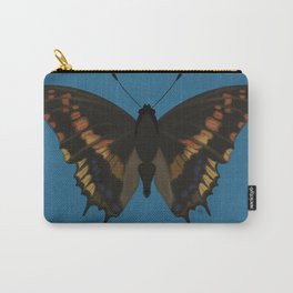 Two-tailed pasha butterfly  Carry-All Pouch | Wings, Blue, Nature, Brown, Butterfly, Black, Pasha, Drawing, Yellow, Orange 