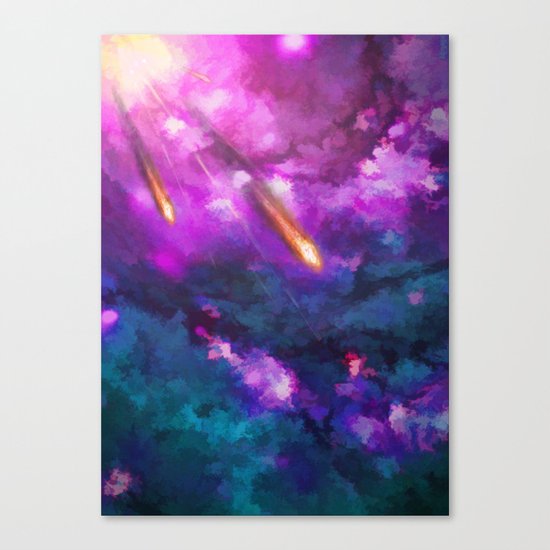 Falling stars Canvas Print