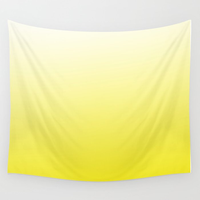 Simply sun yellow color gradient- Mix and Match with Simplicity of Life Wall Tapestry