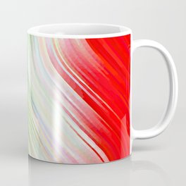 Green, Star White And Red Clover Broken Ombre Coffee Mug