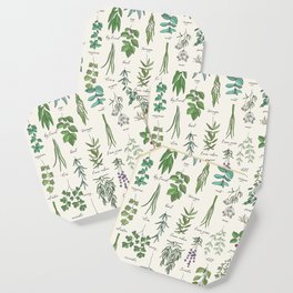 Herbs Collection Pattern Coaster