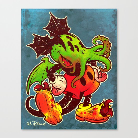 MICKTHULHU MOUSE (color) Canvas Print