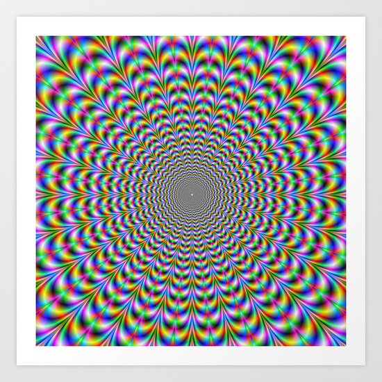 Psychedelic Web Art Print