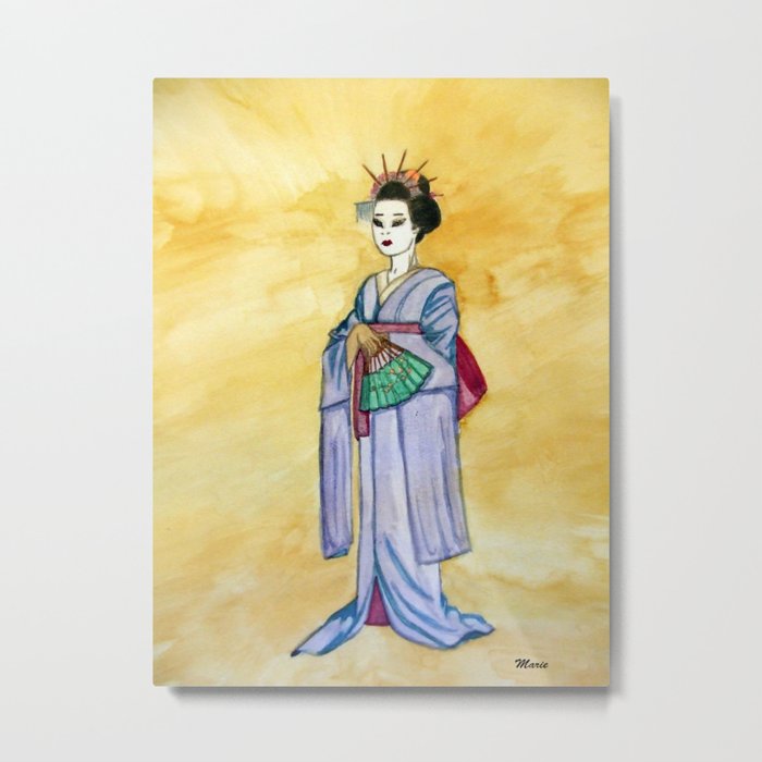 Geisha Metal Print