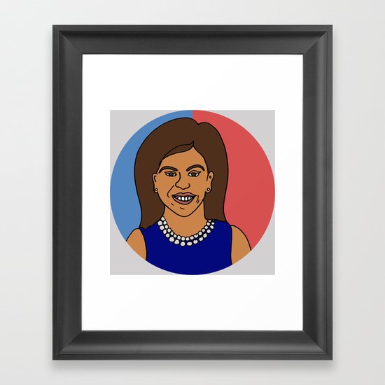 Michelle Obama Framed Art Print