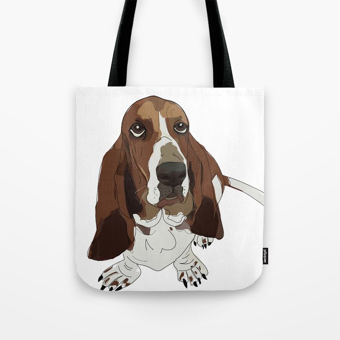Basset Hound Dog Tote Bag by 