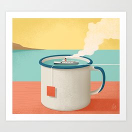 Cup of sea Art Print