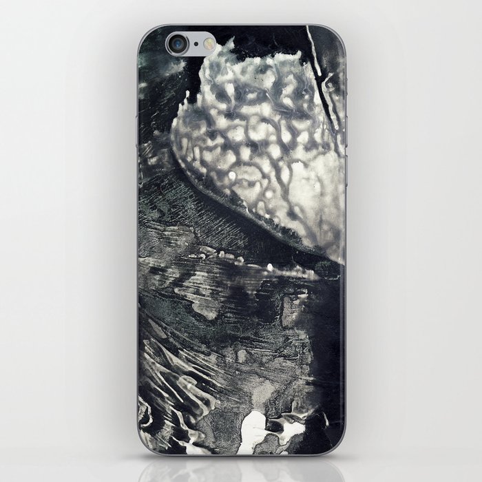 Black And White Monochromatic Abstract Painting - Contemporary Art iPhone Skin