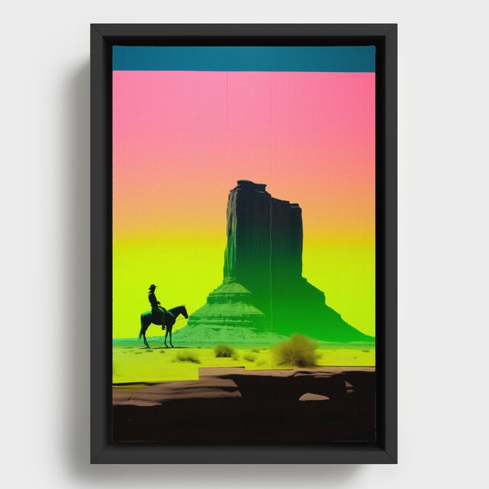 Neon West - S4 - 04 Framed Canvas
