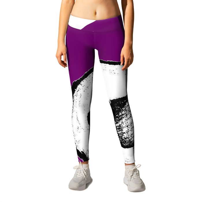 Purple King of Skulls Leggings