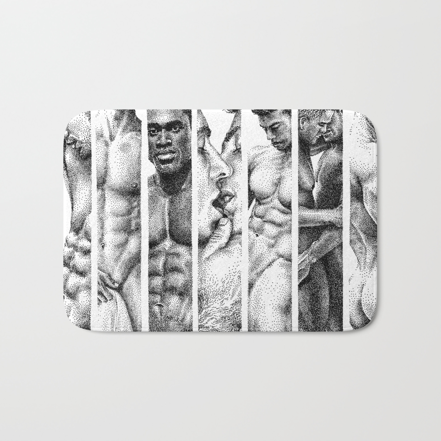 NOODDOOD Strips 1-7 Bath Mat