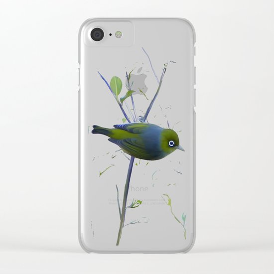 Little Silvereye Clear iPhone Case