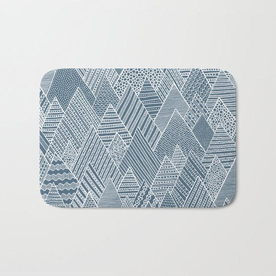 Mountain Pattern Bath Mat