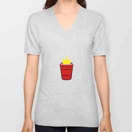 King's Cup Drinking Games College Humor Funny Cute Minimalist Graphic V Neck T Shirt