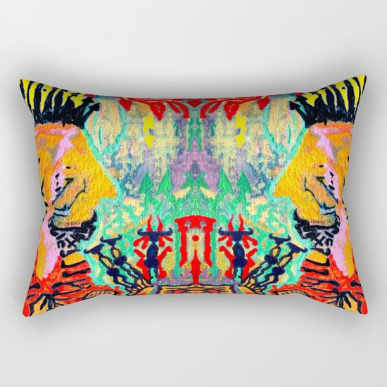 painting selfportrait selfie Rectangular Pillow