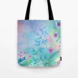 Ethereal garden watercolor painting Tote Bag