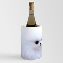 An Adorable And Cute Pomeranian Puppy On Colorful Back ground Sticker Magnet Tshirt And More Wine Chiller