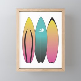 Surfboards  Framed Mini Art Print