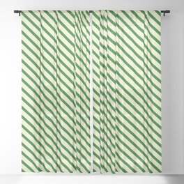 [ Thumbnail: Light Yellow and Dark Green Colored Lined/Striped Pattern Sheer Curtain ]