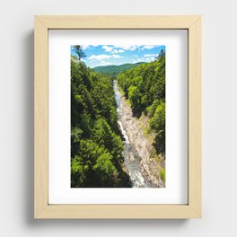 Quechee Gorge, located in Quechee, Vermont Recessed Framed Print