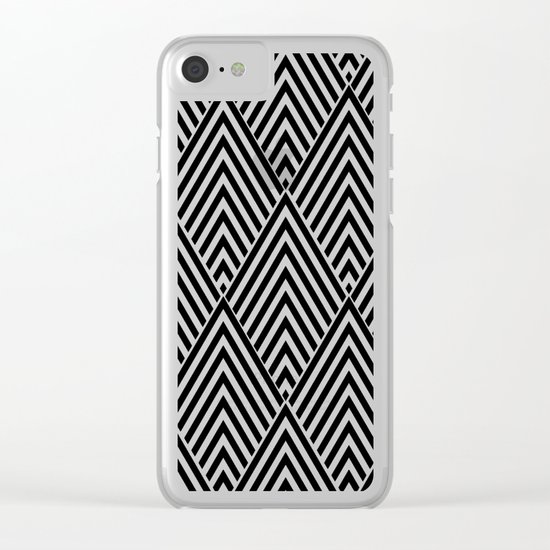 Triangles in Diamonds Clear iPhone Case