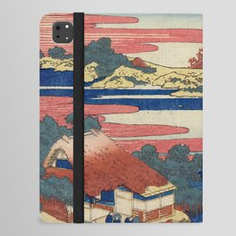 Descending Geese on the Sumida River Katsushika Hokusai  iPad Folio Case