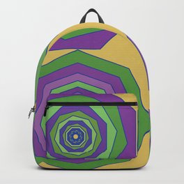 Unbalanced octagon yellow Backpack | Drawing, Purple, Pop Art, Graphicdesign, Digital, Green, Pattern 
