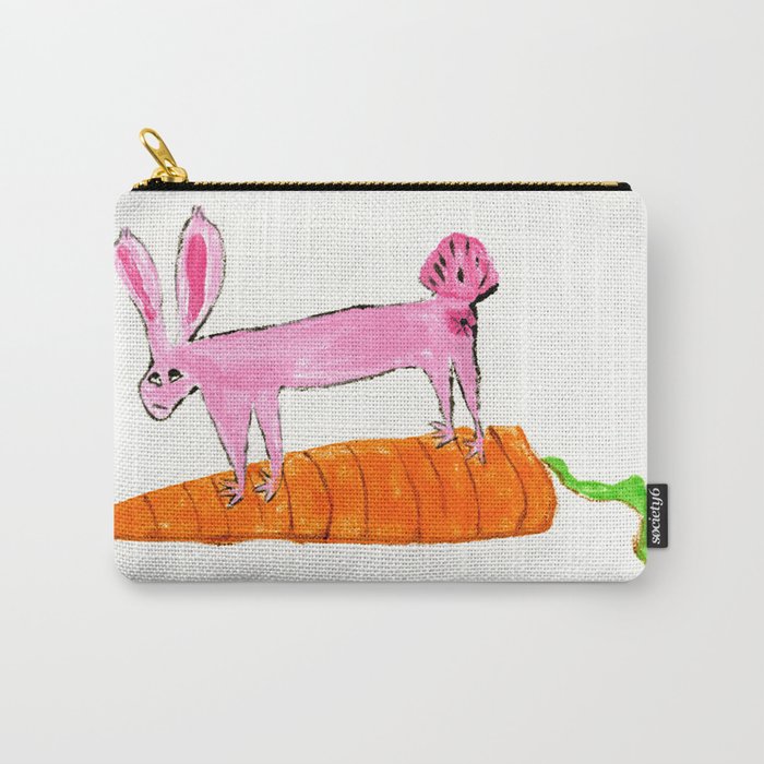 Flying Bunny Carry-All Pouch