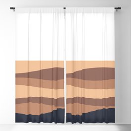 Seamless wavy pattern Blackout Curtain