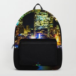 Landscape urban Backpack | Color, Digital, Photo, Landscape, Seattle, Ligt, Town, Colorphoto, Night, City 