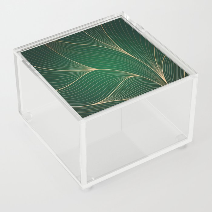 The Greens and Gold  Acrylic Box