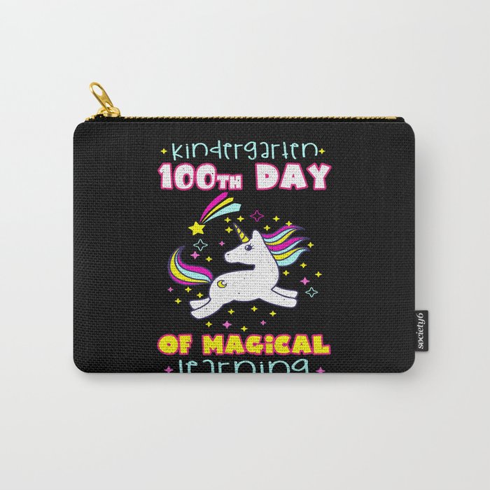 Days Of School 100th Day 100 Magical Kindergarten Carry-All Pouch